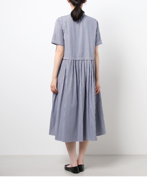 LAVEANGE（ラビアンジェ）の「ストライプタックワンピース