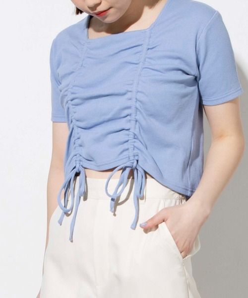 WEGO（ウィゴー）の「WEGO/ダブルシャーリングT（Tシャツ/カットソー・レディース・ブラック/サックスブルー/ライム/ホワイト系その他5/その他1・FREE）」の6枚目の写真