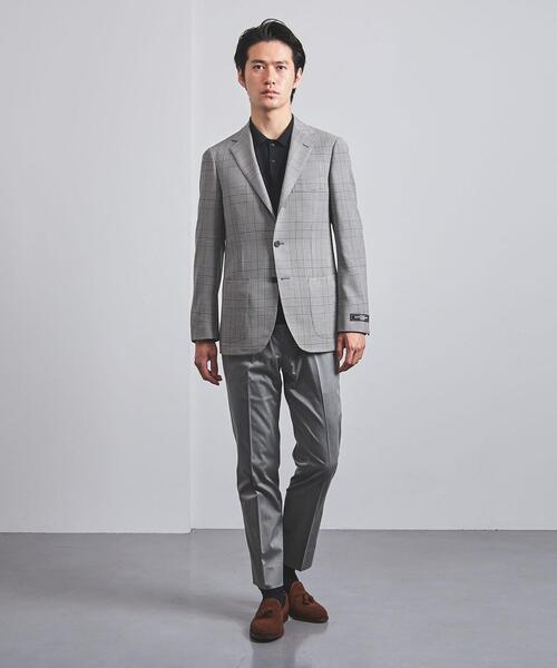 SOVEREIGN（ソブリン）の「＜SOVEREIGN（ソブリン）＞ グレンプレイド コンフォート S3B ブリージー（テーラードジャケット・メンズ・グレー・44/46/50/52/54/42/48）」の7枚目の写真