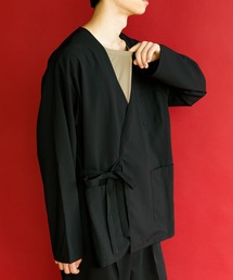 koe（コエ）の「ドライタッチポリトロノーカラージャケット*（ブルゾン・メンズ）」