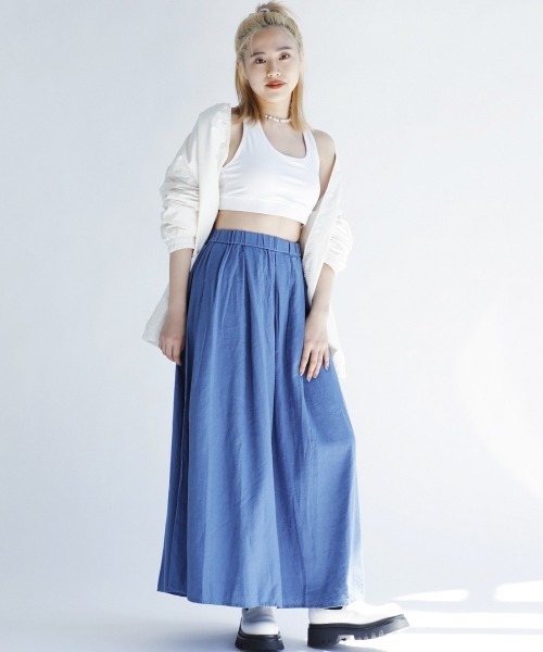 GAP（ギャップ）の「プリーツマキシスカート（スカート・レディース・ブラック/ピンク/ブルー・S/M/L/XL/XXS/XS）」の3枚目の写真