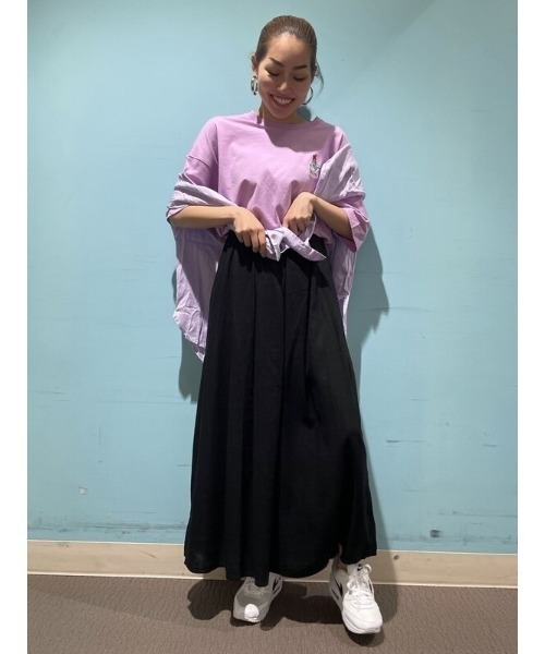 GAP（ギャップ）の「プリーツマキシスカート（スカート・レディース・ブラック/ピンク/ブルー・S/M/L/XL/XXS/XS）」の4枚目の写真