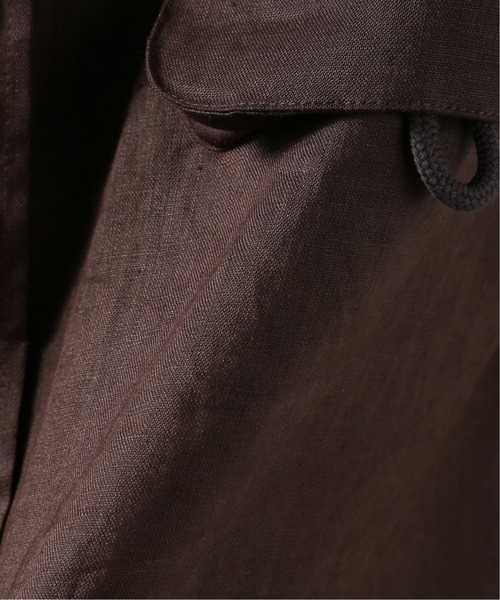 JOURNAL STANDARD relume（ジャーナルスタンダード　レリューム）の「FLANDERS LINEN PLAYING シャツ（シャツ/ブラウス・メンズ・ブラック/ブラウン/ホワイト×ホワイト・MEDIUM/LARGE）」の21枚目の写真