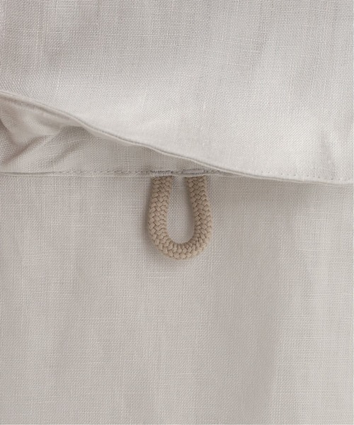 JOURNAL STANDARD relume（ジャーナルスタンダード　レリューム）の「FLANDERS LINEN PLAYING シャツ（シャツ/ブラウス・メンズ・ブラック/ブラウン/ホワイト×ホワイト・MEDIUM/LARGE）」の14枚目の写真