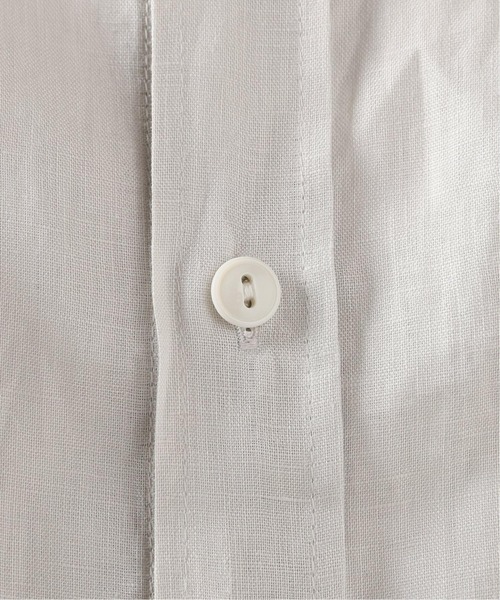 JOURNAL STANDARD relume（ジャーナルスタンダード　レリューム）の「FLANDERS LINEN PLAYING シャツ（シャツ/ブラウス・メンズ・ブラック/ブラウン/ホワイト×ホワイト・MEDIUM/LARGE）」の15枚目の写真