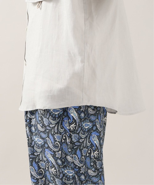 JOURNAL STANDARD relume（ジャーナルスタンダード　レリューム）の「FLANDERS LINEN PLAYING シャツ（シャツ/ブラウス・メンズ・ブラック/ブラウン/ホワイト×ホワイト・MEDIUM/LARGE）」の16枚目の写真