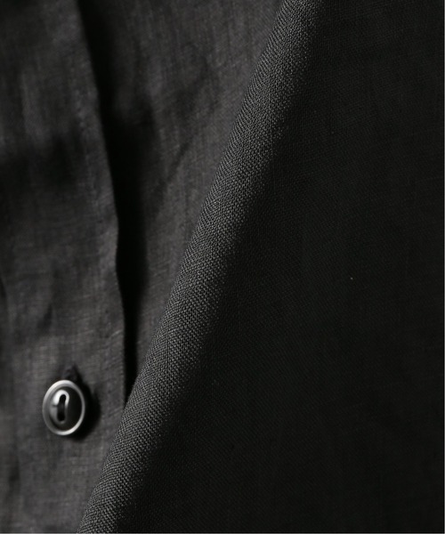 JOURNAL STANDARD relume（ジャーナルスタンダード　レリューム）の「FLANDERS LINEN PLAYING シャツ（シャツ/ブラウス・メンズ・ブラック/ブラウン/ホワイト×ホワイト・MEDIUM/LARGE）」の19枚目の写真