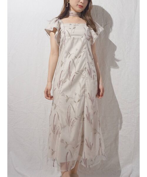 MERCURYDUO（マーキュリーデュオ）の「チュールエスニックエンブロイダリーワンピース（ワンピース・レディース・アイボリー/ミント・SMALL/MEDIUM）」の19枚目の写真