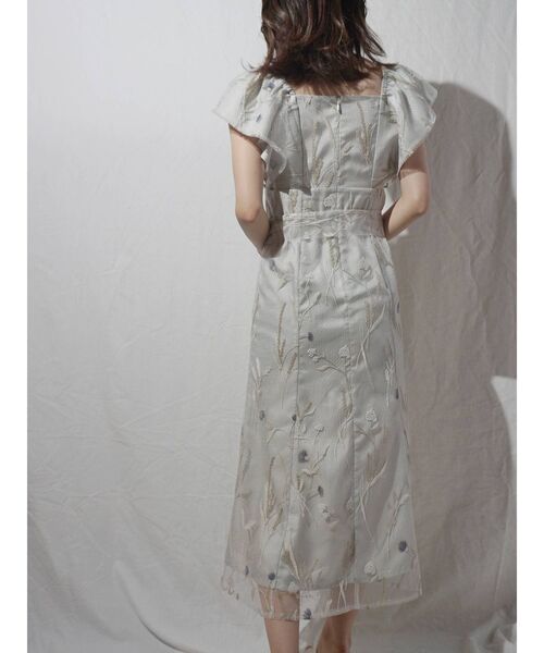 MERCURYDUO（マーキュリーデュオ）の「チュールエスニックエンブロイダリーワンピース（ワンピース・レディース・アイボリー/ミント・SMALL/MEDIUM）」の12枚目の写真