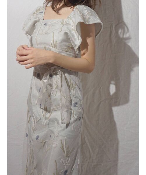 MERCURYDUO（マーキュリーデュオ）の「チュールエスニックエンブロイダリーワンピース（ワンピース・レディース・アイボリー/ミント・SMALL/MEDIUM）」の20枚目の写真