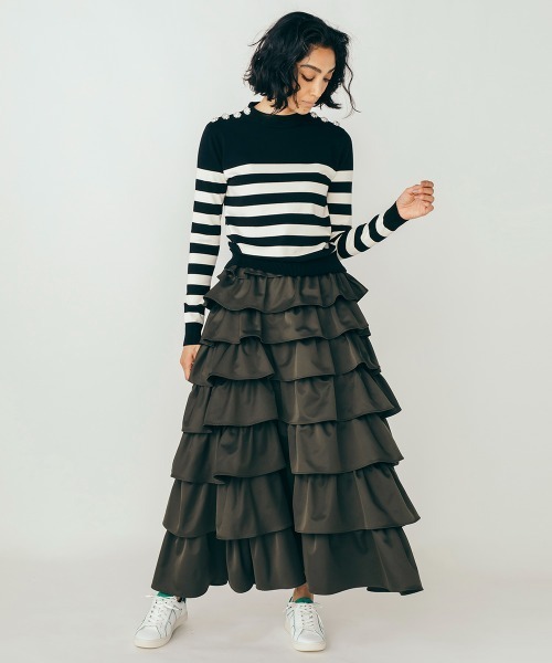 DOUBLE STANDARD CLOTHING フリルロングスカート DOUBLE STANDARD CLOTHING（ダブルスタンダードクロージング）の