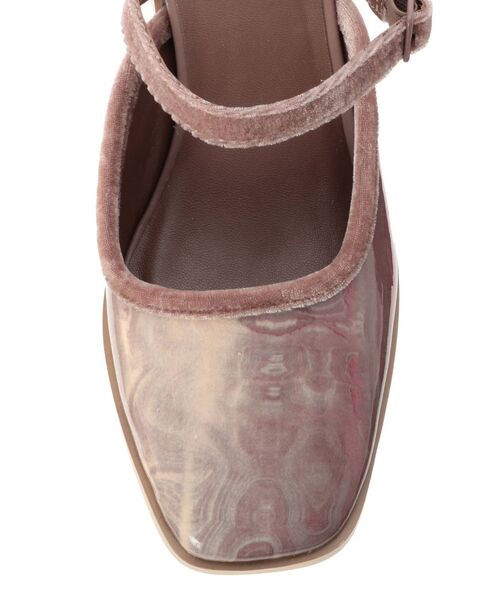 merry jenny（メリージェニー）の「gemベロアヒールシューズ（パンプス・レディース・ピンク/アイボリー/ミント・MEDIUM/LARGE）」の8枚目の写真