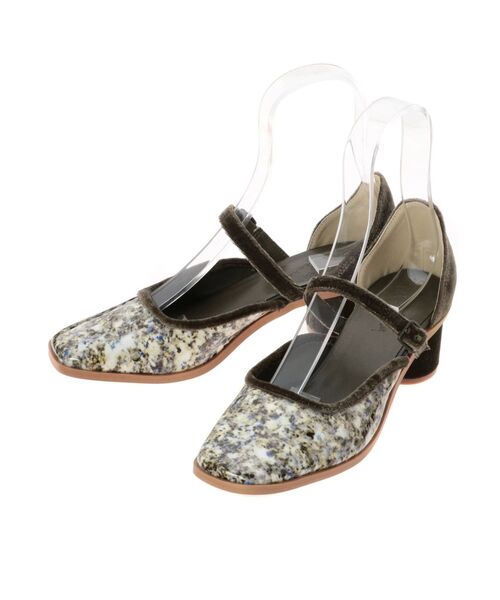 merry jenny（メリージェニー）の「gemベロアヒールシューズ（パンプス・レディース・ピンク/アイボリー/ミント・MEDIUM/LARGE）」の7枚目の写真