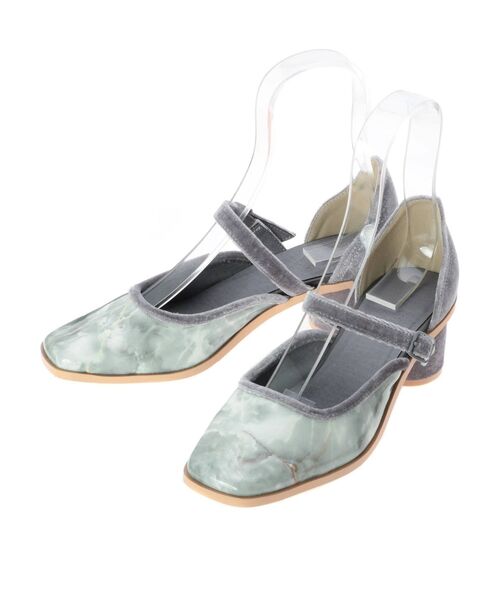 merry jenny（メリージェニー）の「gemベロアヒールシューズ（パンプス・レディース・ピンク/アイボリー/ミント・MEDIUM/LARGE）」の9枚目の写真