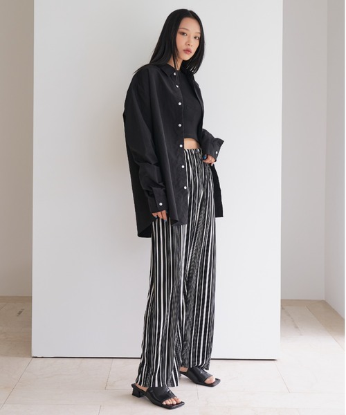 FEKETE（フェケテ）の「FEKETE PATTERN PLEATS RELAX PANTS（その他パンツ・メンズ・ブラック/ブラウン・FREE）」の4枚目の写真