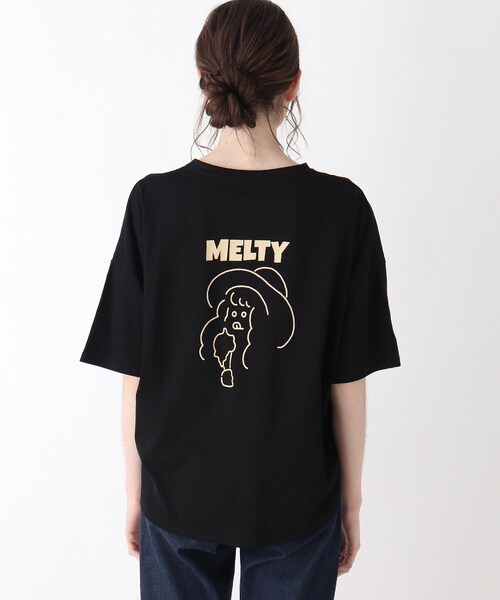 Cutie Blonde(キューティーブロンド)の「◆【S-L】ホリディ前ポケットコラボTシャツ(Tシャツ/カットソー・レディース・ブラック/オフホワイト/カーキ/オレンジ系その他2/ホワイト系3/ブラック系・01/02/03)」の22枚目の写真