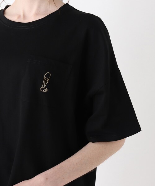 Cutie Blonde(キューティーブロンド)の「◆【S-L】ホリディ前ポケットコラボTシャツ(Tシャツ/カットソー・レディース・ブラック/オフホワイト/カーキ/オレンジ系その他2/ホワイト系3/ブラック系・01/02/03)」の19枚目の写真