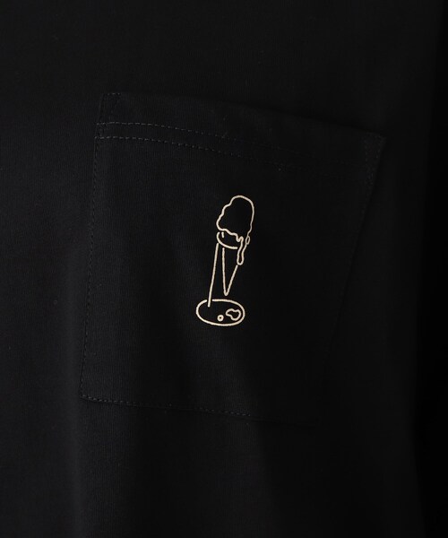 Cutie Blonde(キューティーブロンド)の「◆【S-L】ホリディ前ポケットコラボTシャツ(Tシャツ/カットソー・レディース・ブラック/オフホワイト/カーキ/オレンジ系その他2/ホワイト系3/ブラック系・01/02/03)」の16枚目の写真