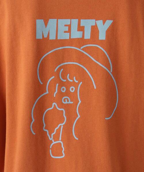 Cutie Blonde(キューティーブロンド)の「◆【S-L】ホリディ前ポケットコラボTシャツ(Tシャツ/カットソー・レディース・ブラック/オフホワイト/カーキ/オレンジ系その他2/ホワイト系3/ブラック系・01/02/03)」の9枚目の写真