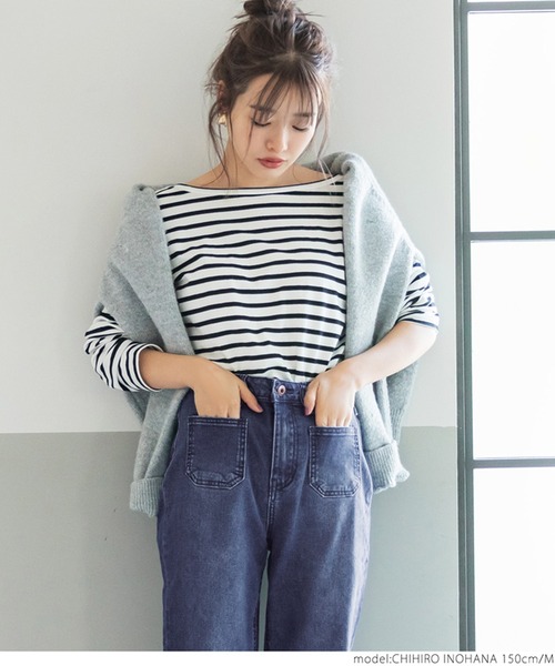 coca（coca）（コカ）の「リメイク風カットオフストレッチデニム（デニムパンツ・レディース・ブルー・M/L）」の9枚目の写真