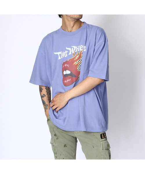 TMT(ティーエムティー)の「S/SL LOOSE FIT TEE(TMT WHEELS)(Tシャツ/カットソー・メンズ・ブラック/ホワイト/パープル・X-LARGE/MEDIUM/LARGE)」の4枚目の写真