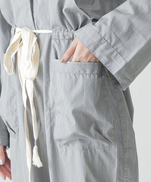 BEAMS LIGHTS（ビームスライツ）の「KiiRA / ストライプ ジャンプスーツ（サロペット/オーバーオール・レディース・ライトブルー/ライトブラウン・ONE SIZE）」の10枚目の写真