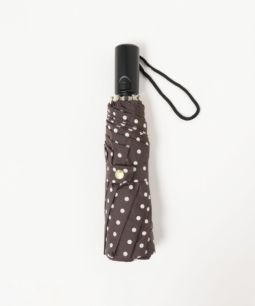 Demi-Luxe BEAMS（デミルクス ビームス）の「MACKINTOSH / AYR ブラウンドット 晴雨兼用 折り畳み傘（折りたたみ傘・レディース・ブラウン系その他2・ONE SIZE）」の2枚目の写真