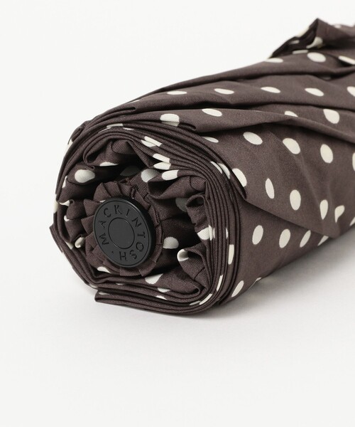 Demi-Luxe BEAMS（デミルクス ビームス）の「MACKINTOSH / AYR ブラウンドット 晴雨兼用 折り畳み傘（折りたたみ傘・レディース・ブラウン系その他2・ONE SIZE）」の6枚目の写真