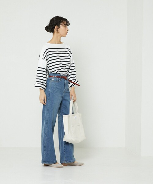 美品 サムシング フリークスストア 別注 リサ ワイド デニム パンツ XS FREAK'S STORE（フリークスストア）の「SOMETHING × FREAK'S