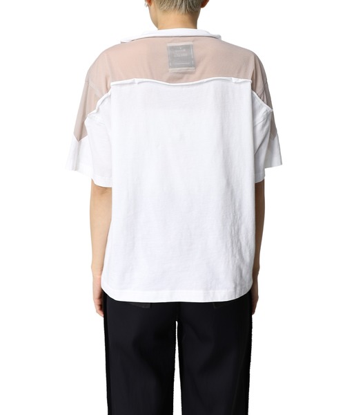 Maison MIHARA YASUHIRO(メゾンミハラヤスヒロ)の「【Maison MIHARA YASUHIRO】コンバインドTシャツ/Combined T-shirt(Tシャツ/カットソー・レディース・ホワイト/ブラック・38/36/40)」の16枚目の写真