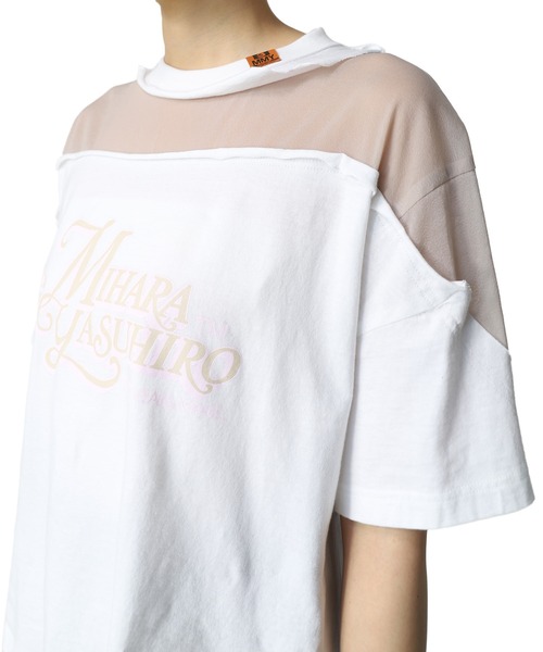 Maison MIHARA YASUHIRO(メゾンミハラヤスヒロ)の「【Maison MIHARA YASUHIRO】コンバインドTシャツ/Combined T-shirt(Tシャツ/カットソー・レディース・ホワイト/ブラック・38/36/40)」の9枚目の写真