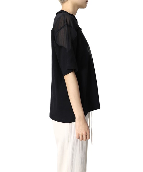 Maison MIHARA YASUHIRO(メゾンミハラヤスヒロ)の「【Maison MIHARA YASUHIRO】コンバインドTシャツ/Combined T-shirt(Tシャツ/カットソー・レディース・ホワイト/ブラック・38/36/40)」の5枚目の写真