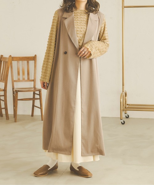 Ambre Neige（アンブルネージュ）の「クシュクシュメロートップス／【WEB/EC限定商品】（Tシャツ/カットソー・レディース・ベージュ/アイボリー・FREE）」の13枚目の写真