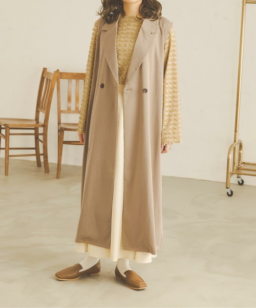 Ambre Neige（アンブルネージュ）の「クシュクシュメロートップス／【WEB/EC限定商品】（Tシャツ/カットソー・レディース・ベージュ/アイボリー・FREE）」の14枚目の写真