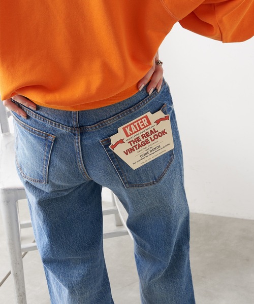 CIAOPANIC TYPY（チャオパニックティピー）の「【KATER】vintagedenimストレート（デニムパンツ・レディース・ブルー・LARGE/X-SMALL/SMALL/MEDIUM）」の4枚目の写真
