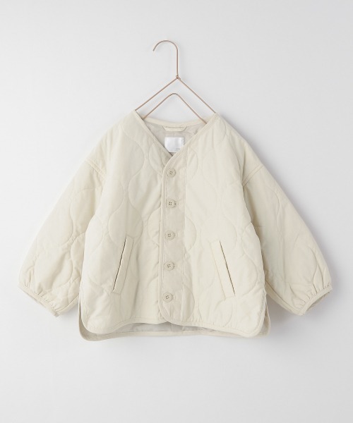 LOWRYS FARM(ローリーズファーム)の「キルティングブルゾン 214646(ブルゾン・キッズ・ブラック/グリーン/アイボリー・110cm/120cm/130cm/140cm/150cm)」の4枚目の写真