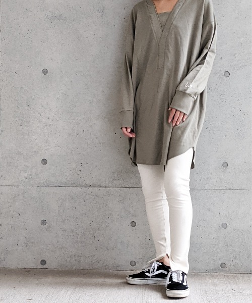 Per sist ence（パーシエンス）の「Per sist ence/パーシエンス　 リブ ストレッチレギンス（レギンス/スパッツ・レディース・ブラック/ベージュ/グレー/アイボリー・FREE）」の9枚目の写真