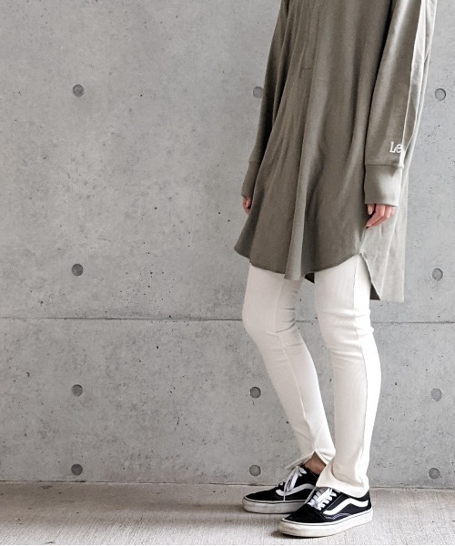 Per sist ence（パーシエンス）の「Per sist ence/パーシエンス　 リブ ストレッチレギンス（レギンス/スパッツ・レディース・ブラック/ベージュ/グレー/アイボリー・FREE）」の10枚目の写真