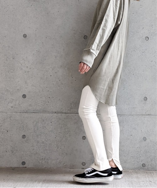 Per sist ence（パーシエンス）の「Per sist ence/パーシエンス　 リブ ストレッチレギンス（レギンス/スパッツ・レディース・ブラック/ベージュ/グレー/アイボリー・FREE）」の11枚目の写真