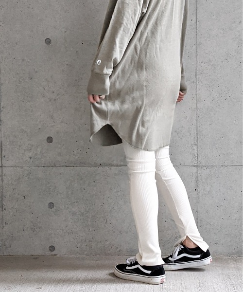 Per sist ence（パーシエンス）の「Per sist ence/パーシエンス　 リブ ストレッチレギンス（レギンス/スパッツ・レディース・ブラック/ベージュ/グレー/アイボリー・FREE）」の12枚目の写真