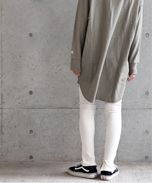 Per sist ence（パーシエンス）の「Per sist ence/パーシエンス　 リブ ストレッチレギンス（レギンス/スパッツ・レディース・ブラック/ベージュ/グレー/アイボリー・FREE）」の16枚目の写真