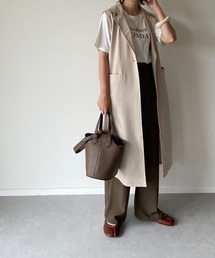 y/m by misato | エステルツイルテーラードベスト(ベスト)