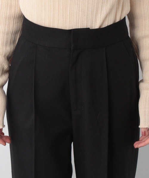A part by(アパートバイ)の「ウールコンタックストレートパンツ 229832(その他パンツ・レディース・ブラック/アイボリー/ライトピンク/ライトグリーン・MEDIUM/LARGE)」の13枚目の写真
