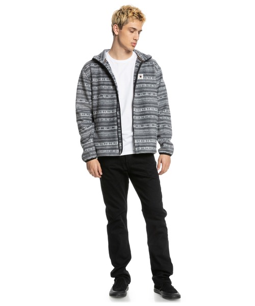 Quiksilver（クイックシルバー）の「CLEAN COASTS FLEECE/クイックシルバージップフリース（その他トップス・メンズ・ブラック/グリーン・SMALL/MEDIUM）」の17枚目の写真