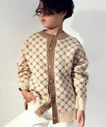 antiqua（アンティカ）の「配色ドットニットカーデ（カーディガン/ボレロ・キッズ）」