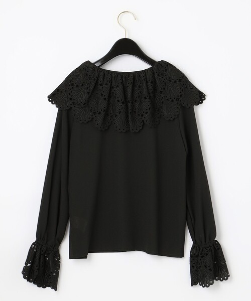 Diagram(ダイアグラム)の「シェル刺繍ブラウス(シャツ/ブラウス・レディース・ブラック/キナリ・36)」の16枚目の写真