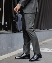green label relaxing | ＜CANONICO（カノニコ）＞フラノ無地 RG ノープリーツ スーツパンツ(スーツパンツ)