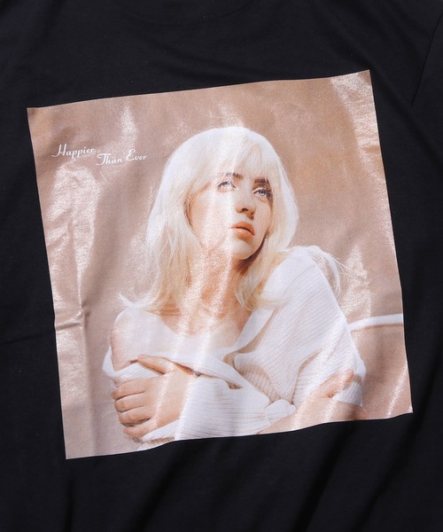 ROOPTOKYO(ループトウキョウ)の「BILLIE EILISH/ビリーアイリッシュ Happier Than Album Cover Tシャツ グラフィックT フォトプリント(Tシャツ/カットソー・メンズ・ブラック・L/XL/M)」の7枚目の写真
