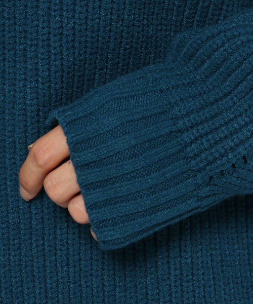 PAGEBOY（ページボーイ）の「スリーブレイヤードニット（ニット/セーター・レディース・オフホワイト/ピンク系その他/ブラック/グリーン系その他・FREE）」の21枚目の写真