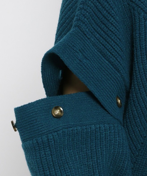 PAGEBOY（ページボーイ）の「スリーブレイヤードニット（ニット/セーター・レディース・オフホワイト/ピンク系その他/ブラック/グリーン系その他・FREE）」の17枚目の写真